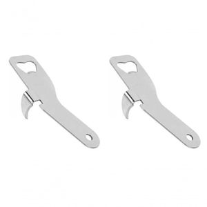 Kit 2 Abridor De Lata E Garrafa Aço Inox Resistente Grande