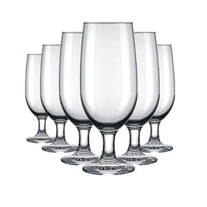 Taça Para Cerveja Floripa Vidro 300ml 6 Unidades - Nadir 7732