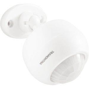 Sensor De Presença 360° Articulado De Parede E Teto Bivolt Com Fotocélula Branco