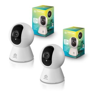 Kit 2 Smart Câmera 360° Bot Wi-fi 2ª Geração Positivo Casa Inteligente FHD Noturna Suporte A Microsd 128GB