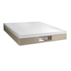 Colchão Casal Sensy Euro Pilow Molas Ensacadas 1,88x1,38x0,32 Branco E Bege