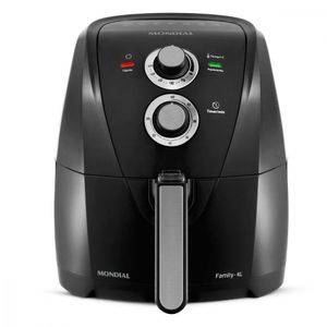 Fritadeira Sem óleo Air Fryer Mondial 4L 1500w Preto - 220V
