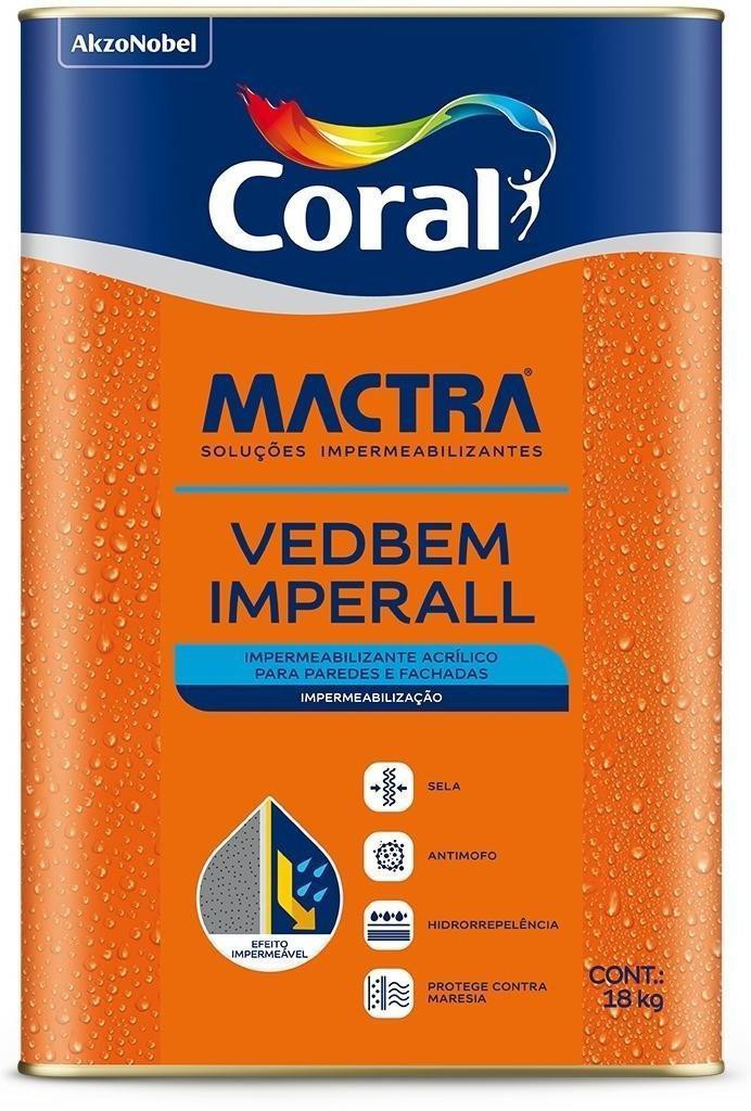 Tinta Emborrachada Mactra Imperall Premium 10 em 1 Branco 18Kg