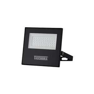 Refletor Taschibra Tr Led Slim 50w Preto Bivolt Luz Verde