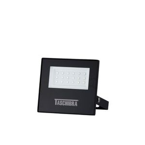Refletor Tr Led 20w Slim Preto - Taschibra 3000k (amarela)