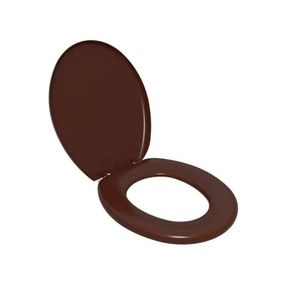 Assento Almofadado Oval - Astra Marrom