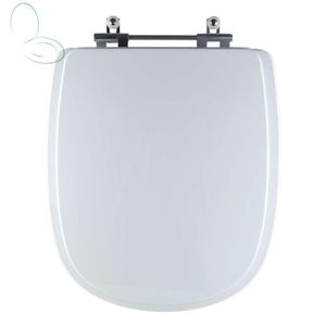 Tampa Vaso Sanitário Poliester Acrilico Dona Beja Branco Para Bacia Santa Clara