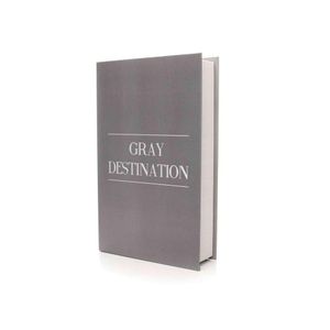 Caixa Livro "Gray Destination Cinza" 27X17X5Cmd'Rossi