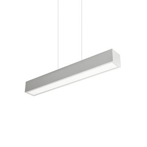 Lustre Pendente Newline Sobrepor V 466 Led Bivolt Branco 4000k Luz Neutra