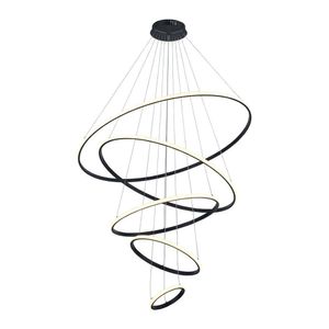 Lustre Pendente Astraled Tabit Pl-9848 Preto Led Bivolt
