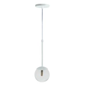Pendente Globo Esfera De Vidro 12cm - Branco - Vidro Cristal