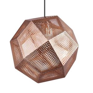 Luminária Pendente Etch Cairo 30 Cm Bronze Bronze