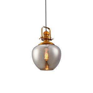 Lustre Pendente Nordecor Tion Ape 2586 Fumê E27 Bivolt