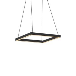 Lustre Pendente Newline Fit Led 740 Bivolt Preto 3000k Luz Amarela