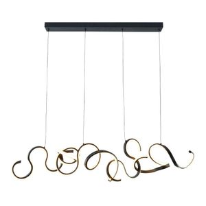 Lustre Pendente Taschibra Toronto Led Bivolt Preto 3000k Luz Amarela 15051084