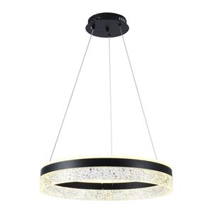 Lustre Pendente Taschibra Crown Led Bivolt Preto 3000k Luz Amarela 15051012