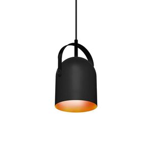 Lustre Pendente Taschibra Bell E27 Bivolt Preto / Cobre 02110278-35