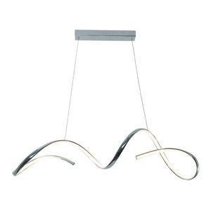 Lustre Pendente Taschibra Londres Led Bivolt Cromado 3000k Luz Amarela 15051072