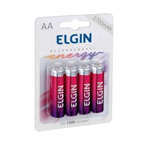 Pilha Elgin Recarregavel 2700mah 1 2v Aa C 4 82175