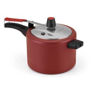 Panela De Pressão 3 Litros Ideal Para Pequenas Porções Em Vermelho Cereja