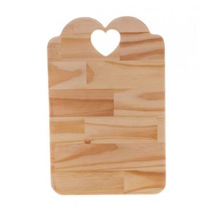 Tabua Coração Em Madeira Pinus 46x28 Cm - Rojemac