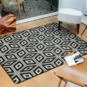 Tapete Sisal Sala 2,00 X 3,00 Antiderrapante Preto S-491