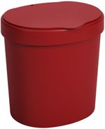 Lixeira Basic Coza 10906/0465 Com Tampa 2,5L Vermelho Bold