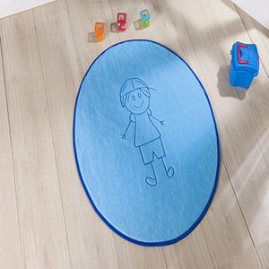 Tapete Premium Baby Ítalo Azul Turquesa Guga Tapetes