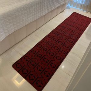 Passadeira Carpete Sala Quarto Geométrico 0,50 X 2,00 Titulos Cor Vinho