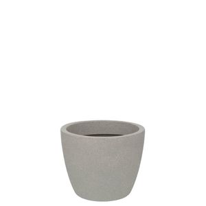 Vaso Malta Redondo Fosco 24x20cm Granito Pedra