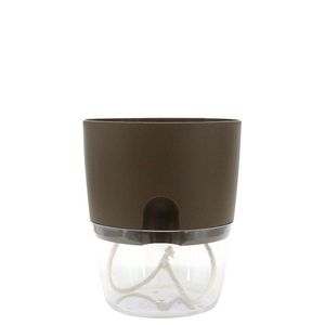 Cachepot Acqua Autoirrigável 12 Cm Cor 34 - Taupe