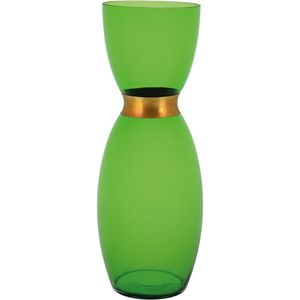 Chloro Vaso 38X14X14Cm Vidro Verde