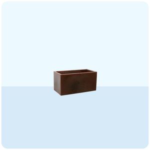 Jardineira Cubo 40 X 20 Cm Cor 09 - Antique Rusty