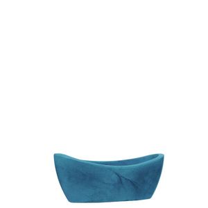 Vaso Jardineira Copacabana Brilho 43x17cm Antique Azul