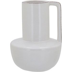 Shape Vaso 26X19X19Cm Cerâmica Branco