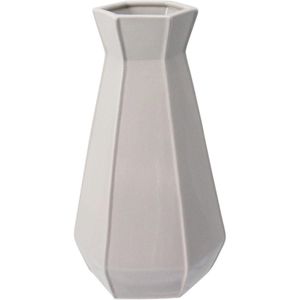 Villani Vaso 32X18X18Cm Cerâmica Cinza