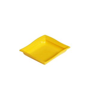 Molheira Shoyu Quadrada 60ml Amarela Em Polipropileno Linha Tropical Vem