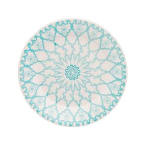 Prato De Sobremesa Cerâmica Estampa Donna Mandala 18cm 1un - Biona 091080