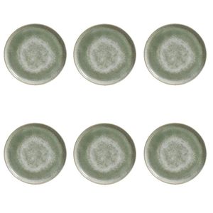 Conjunto De Pratos De Sobremesa 06 Peças Bio Moss Porto Brasil