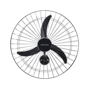 Ventilador Oscilante De Parede Preto 60cm Ventisol Bivolt