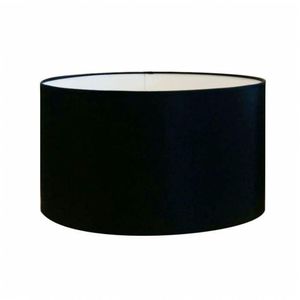 Cúpula Abajur Tecido Cilíndrica Cp-8023 Ø50x21cm Preto