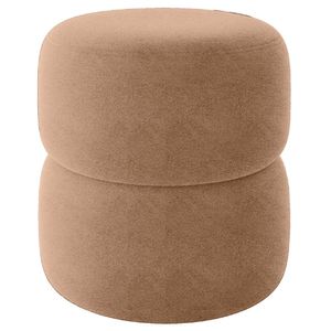 Puff Redondo Decorativo 49X43 cm Paris Boucle Milani Store
