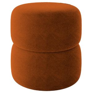 Puff Redondo Decorativo 49X43 cm Paris Boucle Milani Store