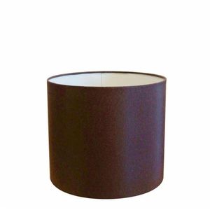 Cúpula Abajur Cilíndrica Cp-7011 Ø30x21cm Café