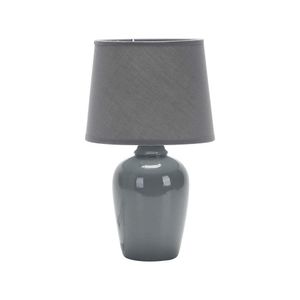 Luminária Abajur Taschibra Pottery 32cm E27 Bivolt Cinza
