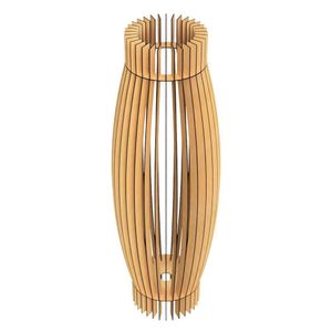 Abajur Grande De Chão Obelisco Mdf Luminária Marrom