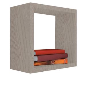 Nicho Decorativo 40x40x20 Cm Em Mdf Madeirado [f031]