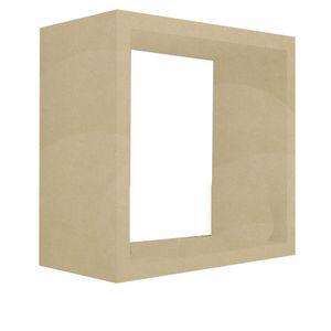 Nicho Decorativo 50X50X15 Cm Natural Em Mdf