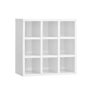 Nicho Porta Toalhas 09 Lugares 40x40cm Branco Ajl Móveis