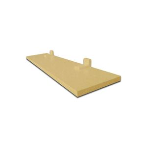 Prateleira Simples Natural 30X15 Cm Com Suporte Em Mdf
